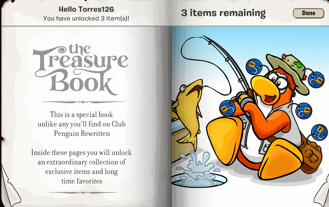 Treasure Book – Club Penguin Mountains