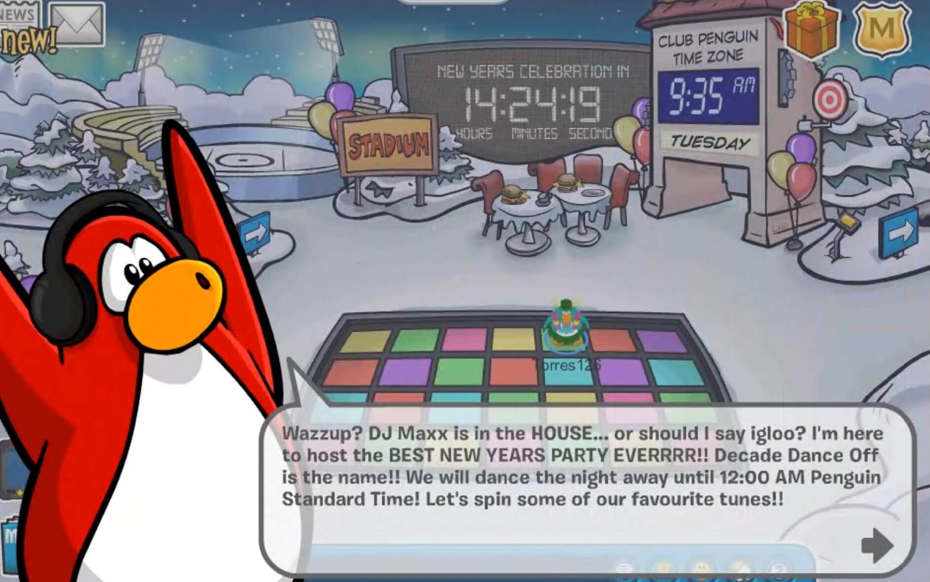 Club Penguin Rewritten New Year S Day Club Penguin Mountains