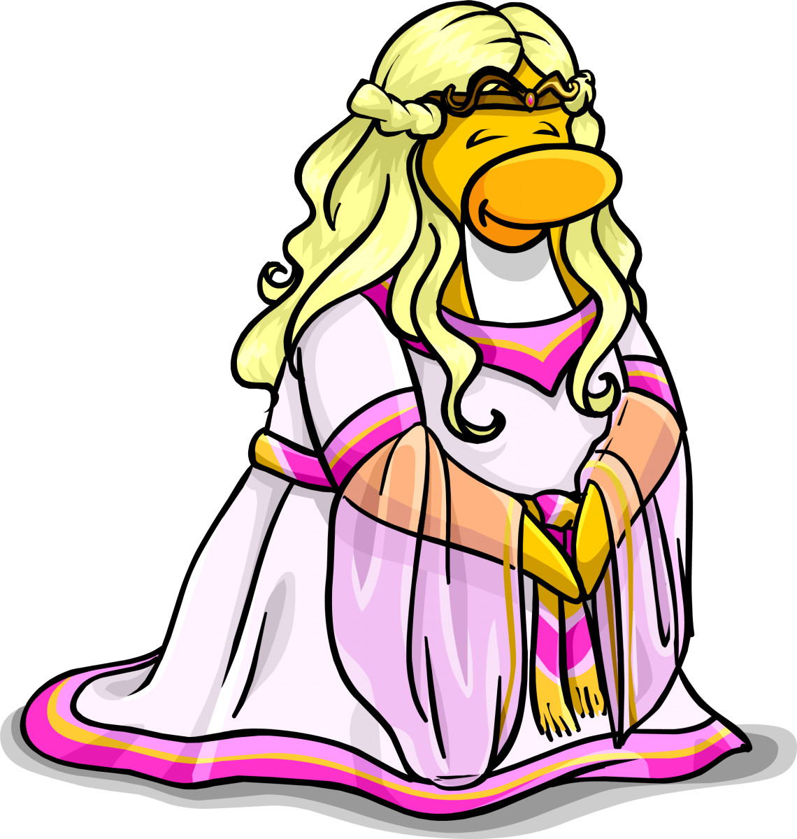CP Rewritten: Lady's Gown Hinted to Come Soon – Club Penguin Mountains