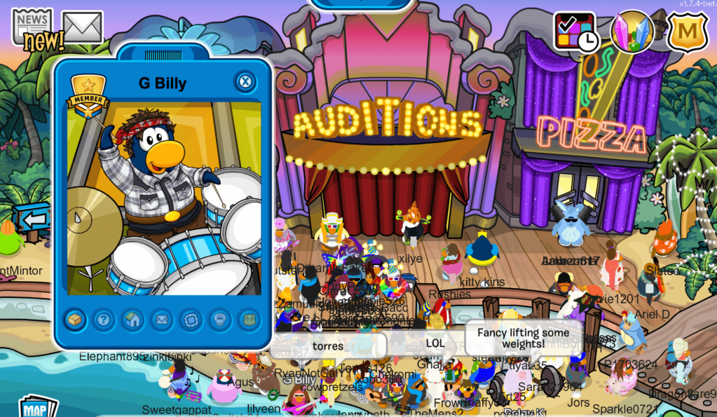 CP Rewritten: Obtaining the Band Background – Club Penguin Mountains