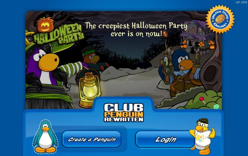 CP Rewritten: Halloween – Login Screen Sneak Peek – Club Penguin Mountains